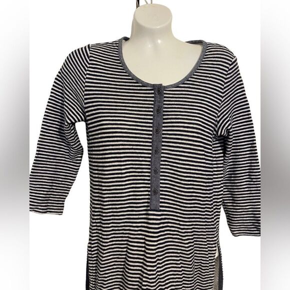 Anthropologie Postmark Striped Henley Tunic - Picture 4 of 8